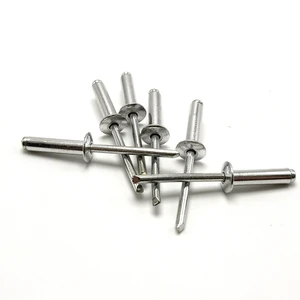 China Open Type Aluminum Zinc Plated Stainless Steel Silvery Rebite Round Head Standard Blind Rivet for Boats Furniture Machine