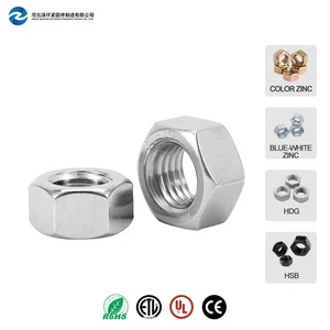 Carbon Steel DIN934 Hexagon Nut M6 M8 M10 M12 M14 M16 M18 M20 M24 Standard Metric Hex Nuts Bulk Pack Fasteners