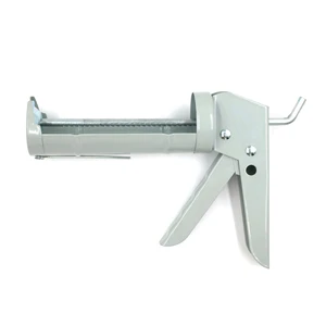 Gray Metal 5oz Manual Short Cartridge Epoxy Caulking Gun for the Right Stuff