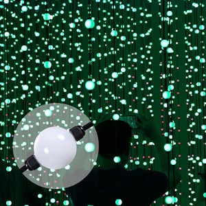 SHIJI Addressable Professional Custom RGB Pixel Light 360 Degree Decoration 50mm Full Color Waterproof 3d LED Pixel Ball Light
