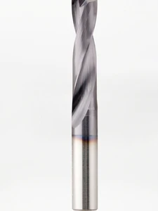 65 Degree Tungsten Steel Flat Bottom Flat Head Counterbore Drill Bit with Handle 0.5-20 Thread Black Coated