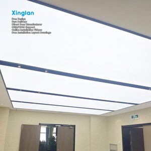 Custom Dynamic Illuminated Decorative Indoor Aluminum Alloy Frame LED Strip Lights Gradient Color Doorway Soft Film Canvas