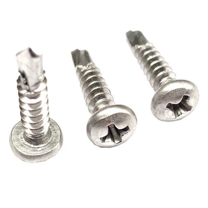 304/410/316 Stainless Steel Self Drilling Tapping Screws Round Head Galvanized Pan & Dovetail for Buildings Outdoor Facilities