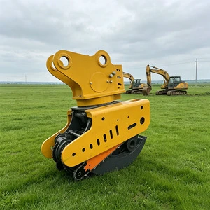 360 Rotation Hydraulic Chainsaw Grapple 450mm Cut Excavator Tree Removal Saw Excavator Attachment