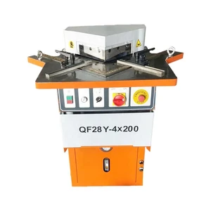 Hot Selling 90 Degree Hydraulic Angle Cutting Machine 4X200 Steel Pipe Drilling Machine square Pipe Slotting Punching Machine