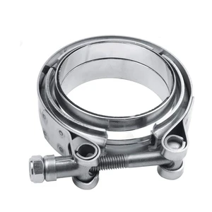 Factory Custom 304 316 Stainless Steel Pipe Exhaust Clamp Pipe Clamp Stainless Steel V Band Hose Clamp