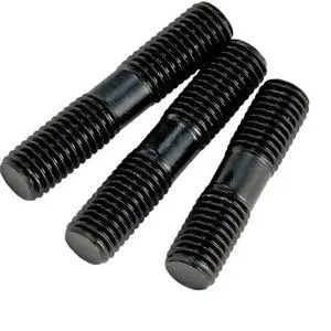 Global Supplier M12-M48 High Performance Double Headed Bolt Black Oxide for Excavator Track and Earthmoving Machinery