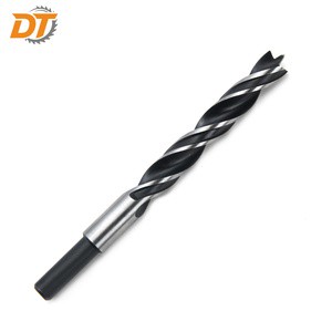 DT Brad Point Drill Bit HSS/HCS Lip & Spur Drill Bits For Wood With 2 Cutting Lips And Reduced Shank OEM/ODM Customizable