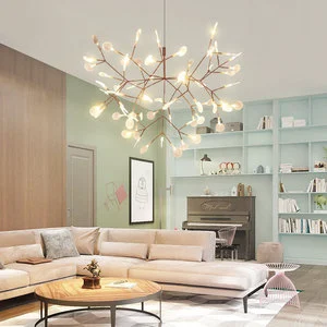 Yuanyuanjia Nordic postmodern minimalist branch chandelier restaurant Hotel villa Firefly ancient style