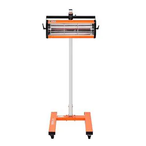 1500W Infrared Curing Lamp with 1-60 min Timing Auto Heating Car Light Bracket 3.44 Sq.ft Baking Area for Spray Baking Bo