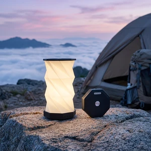 Customizable Foldable Paper Lantern with Logo Printing Collapsible Atmosphere Light for Corporate Gifts Outdoor Travel
