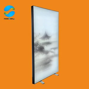Aluminum Floor Standing LED Light Box for Poster Advertising High Brightness Eco-Friendly Indoor Use