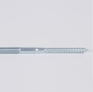 Anti-Corrosion Galvanized Steel Dual Sided Thread Stud Rod Headless Two-End Thread Linkage Fastening Bolt