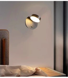 Simple Indoor Wall Lamp Creative Bedside Wall Lamp Rotating LED Wall Lamp