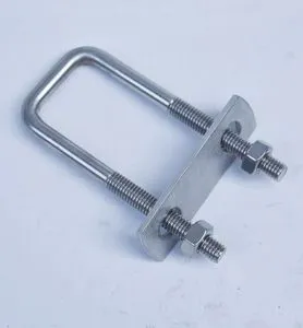 High Strength M10 Steel Bolts DIN Standard U-Shaped U-Bolt Clamp Clip with Hex Head for Photovoltaic Applications