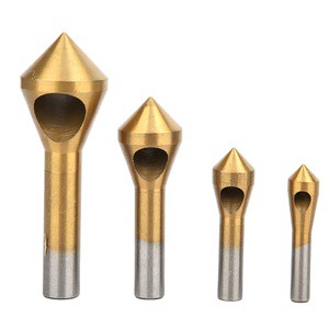 4Pcs High Speed Steel Countersink Drill Bit for Metal, Wood, Plastic Counterbore Tool Holder Cutting Hole