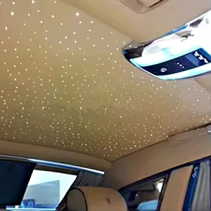 LED Fiber Optic Lighting Kit 8 Colors 300 Strands IP68 Rated Stainless Steel Construction 12V for Starry Sky Ceiling Decoration