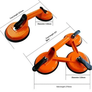 Custom OBM Customized Wholesale DIY Grade Suction Cup Large Tile Fixer Vacuum Single/Double/Triple Claw Glass