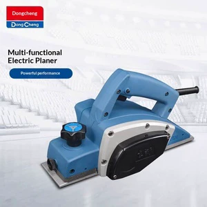 Dongcheng Woodworking Planer Portable Multi-function Hand Push Thickness Planer Cutting Board Hair Clipper Bare Tool AC Powered