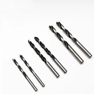 NAIPU High Carbon Steel Brad Point Drill Bit Black & Bright Customized Wood 3-10mm Brad Point Drill Bit Wood Drill Bit