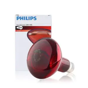PHILIPS 100W E27 230V Red Infrared Lamp R95 IR 1CT/20 Hard IR Lights