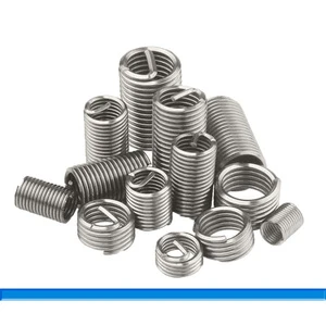 Stainless Steel SUS304 M8*1.25*2D DIN 8140 Inch Metric Size Screw Bushing Thread Repair Wire Threaded Insert AVIC-Flight ISO9001