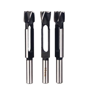 Wooden Plug Drill High Speed Steel Wood Round Wood Rod Knife Oak Tenon Sleeve Hole Drill Bit Tapper 12-40mm Manufacturer