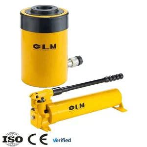 Hollow Plunger Design for Pipe Pass-Through Convenience Single Acting Hydraulic Cylinder Jacks 20 Ton High Strength Alloy Steel