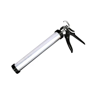 2025 Factory Direct Binde Industrial Grade Aluminum Alloy Manual Caulking Gun Transparent Hot Melt Sealant Gun OEM Portable