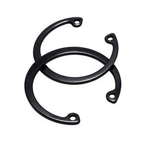 OEM 65Mn Spring Steel Internal Retaining Ring Black Oxide Circlip for Hole Fixing in Machinery