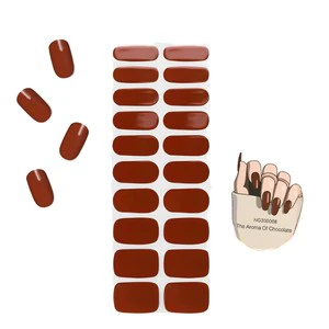 Wholesale Custom Tickers Nail Art Stickers UV Gel Decal Popular Nail Sticker