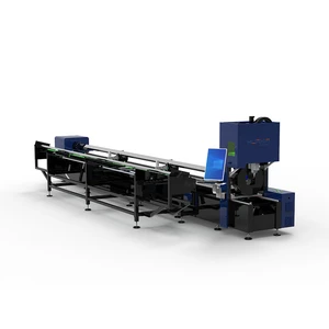 CNC Laser Pipe Tube Cutting Machine 1500W 2000W 3000W Fiber Laser Cutter For Metal Steel Cutting With CE