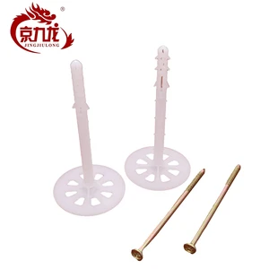 L142*60*8MM Perforated Insulation Pins Wall Plug Plastic Expansion Bolt for Fixing Foam Boards to Masonry Wall or Ceiling