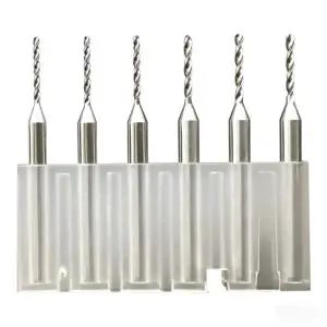 High Precision Solid Carbide Micro Drill Bit Set 0.15mm-0.5mm Tiny Twist Drill for PCB Via Hole 38.1mm Length ODM/OEM