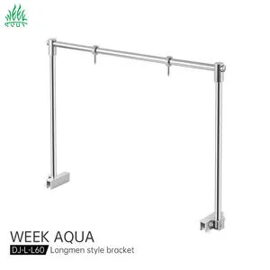 WEEKAQUA DJ-L-L60 Aquarium Light Suspension System Light Stand 304 Stainless Steel Tank Aquarium Hanger Bracket for Light