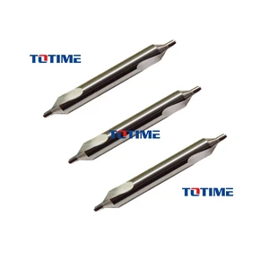 TOTIME CCD Series Carbide Center Drill for Steel Stainless Cast Iron High Precision Spotting Drill