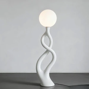Minimalist Sculptural LED Lamp Modern 3D Printed Warehouse Lighting with Metal Shade Waterproof & Dimmable Large Size