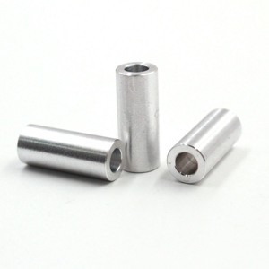 Custom Machined Metal Sleeve Stainless Steel SS304 316 18-8 Spacer Bush Threaded Cylindrical Spacer Round Connection Bushing