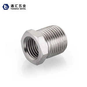 Internal and External Threaded Weld Carbon Metal Hex Head Threaded Stainless Steel Metric Reducer Conduit Bushing
