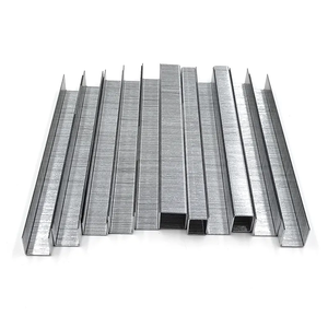 Manufacturers Wholesale Zinc Coated Gun Nails 80 Series Staples Customized Steel Code Nail