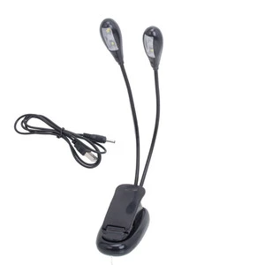 Adjustable USB Clip Double Head Music Stand Light Low Priced LED Music Light Accessory for Piano Musical Instrument Stands