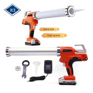 21V Cordless Caulking Gun 6500N Electric Silicone Sealant Gun Variable Speed Sausage Adhesive Dispenser for Door Window