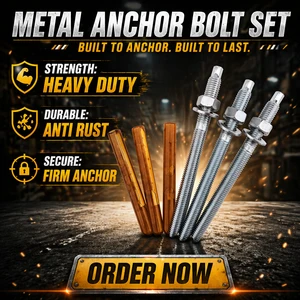 Class 8 Carbon Steel Flat Head Zinc Plated Concrete Anchors Wall High Quality Chemical Anchor with Coarse Thread