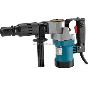 Industrial Rock Concrete Breaker Chiseling Drill Machine Small Portable Electric Power Demolition Hammer 0810 With Iron Case