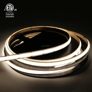 3 Yrs High Brightness COB LED Strip 24V 480LEDs High CRI Custom Wattage & CCT for Hotel Retail Display Cabinet Linear Lighting