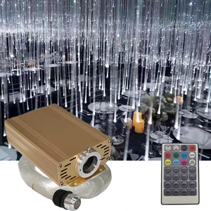 16W LED Golden Housing Engine with Sparkling Fiber Optic Remote Control for Room Ceiling Decoration Lamp