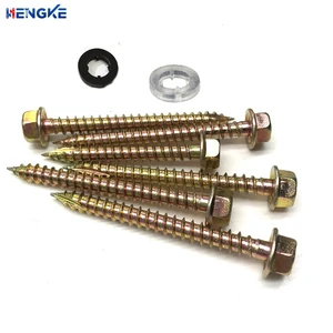 Wholesale Din China Fastener 25mm 35mm Steel Zinc Plated Hex Head Self-Tapping Wood Screw for Engineering Construction Metric