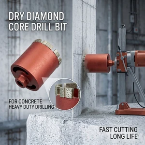 Dry Diamond Core Drill Bit For Concrete Drilling Heavy Duty Laser Welded Hole Saw
