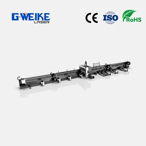 Stainless Steel Tube CNC Fiber Laser Cutting Machine With Water Cooling Cypcut Control Competitive Price