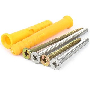 Fish Type Tube M3 Wall Anchor Wall Gypsum Board Galvanize Self Wood Tapping Hyrax Expansion Nylon Female and Male Screw